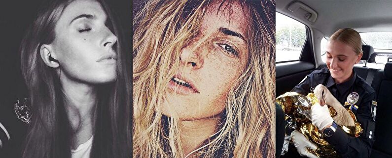 Чувственная фотосессия киевской полицейской